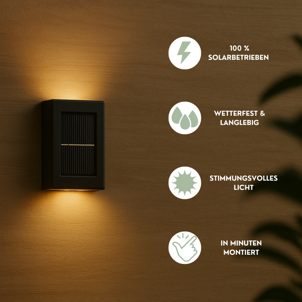 AuroraLite™ | Elegante LED-Solarleuchte